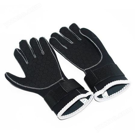 水下作业防寒手套橡胶保暖手套户外消防救生手套耐磨水域救援手套