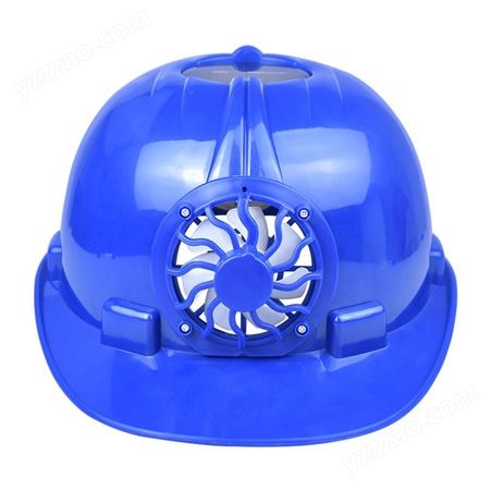 太阳能安全帽带风扇工地神器夏季透气降温可充电智能国标头盔男士
